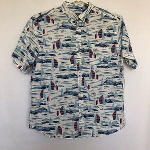 Vineyard Vines Men Shirt Classic Fit Murray Sail Boat Yacht Regatta Size 2XL.